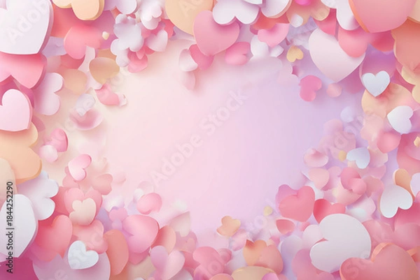 Obraz ハート形のデザイン背景