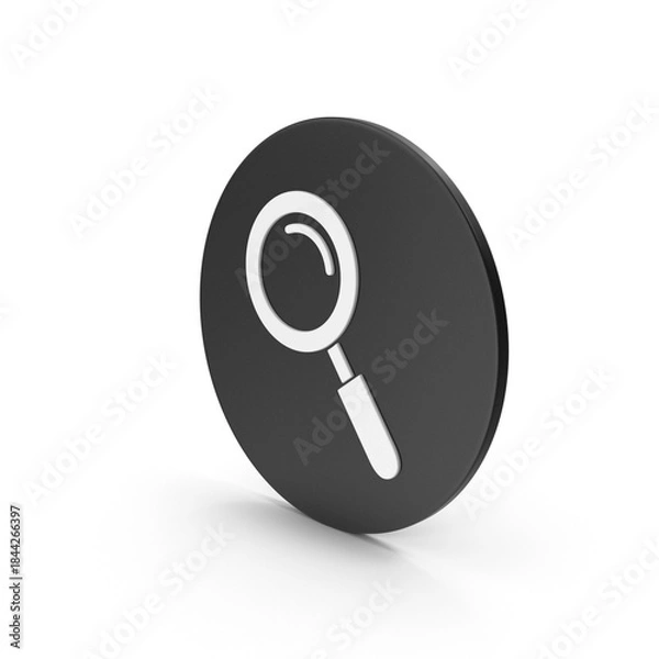 Fototapeta Black Search icon