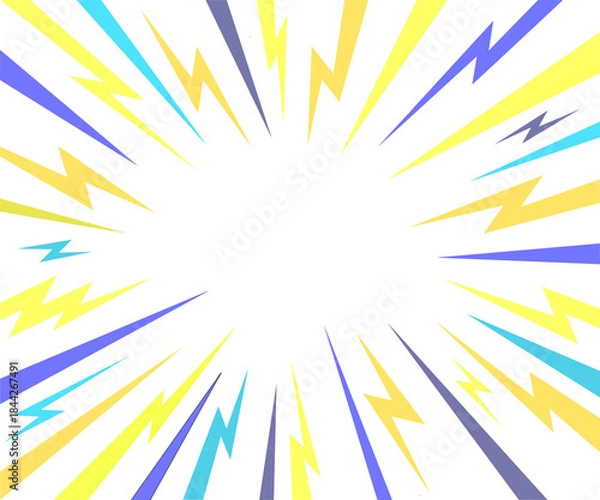 Obraz Round flash thunder decoration sale vector, flash thunder discount background,round flash thunder background template design