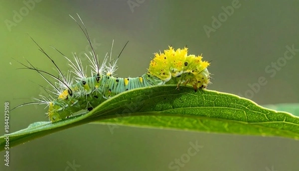 Obraz caterpillar on a leaf