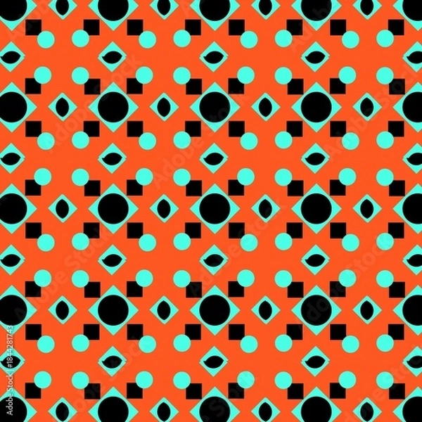 Fototapeta Seamless pattern with circles.