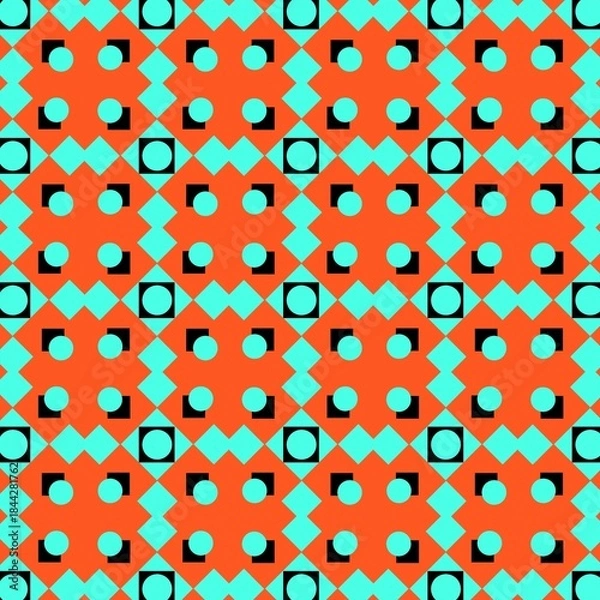 Fototapeta Seamless pattern with circles.