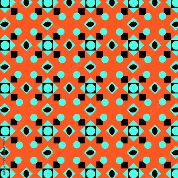 Fototapeta Seamless pattern with circles.