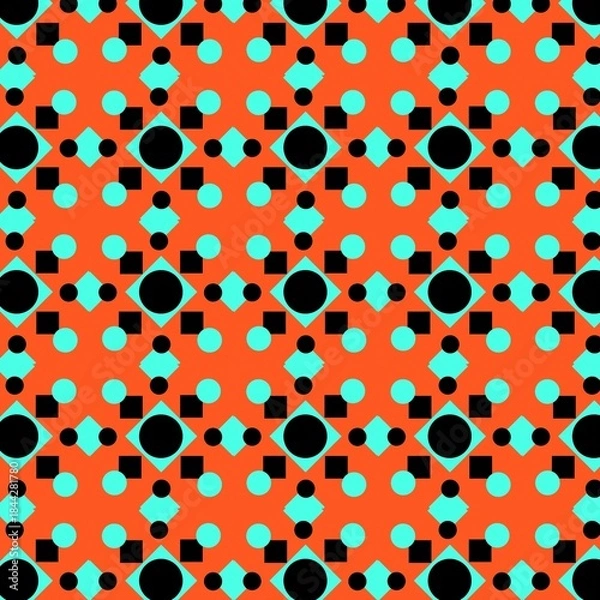 Fototapeta Seamless pattern with circles.