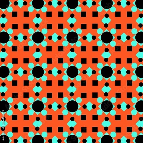 Fototapeta Seamless pattern with circles.
