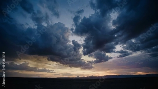 Fototapeta cloudy sunrise