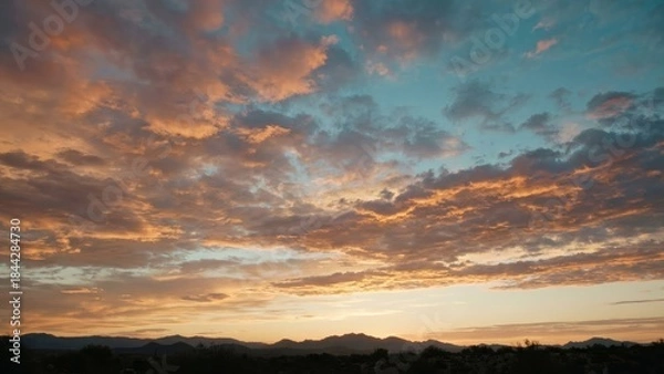 Fototapeta cloudy sunrise