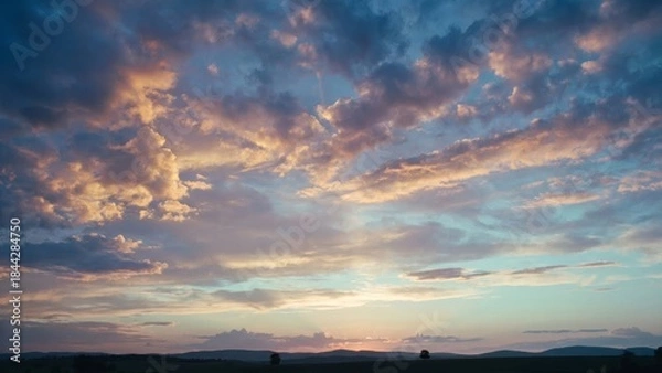 Fototapeta cloudy sunrise