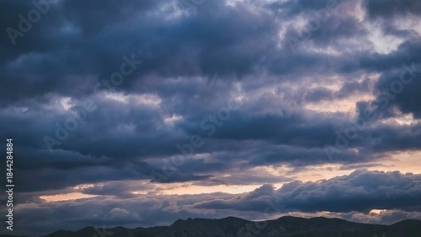 Fototapeta cloudy sunrise