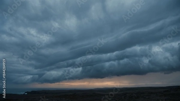 Fototapeta cloudy sunrise