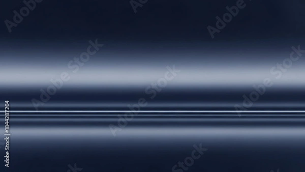 Fototapeta Elegant dark blue abstract background with smooth, subtle horizontal lines creating a serene visual effect, reminiscent of a gently whisked fluid surface