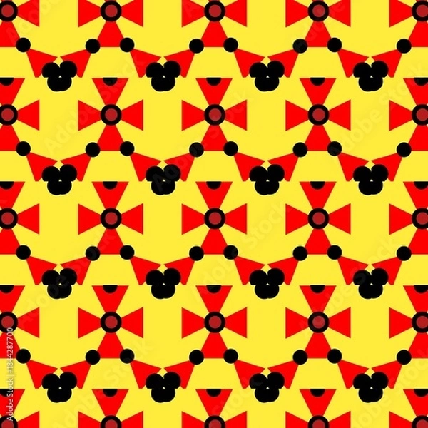 Fototapeta Seamless pattern with colorful