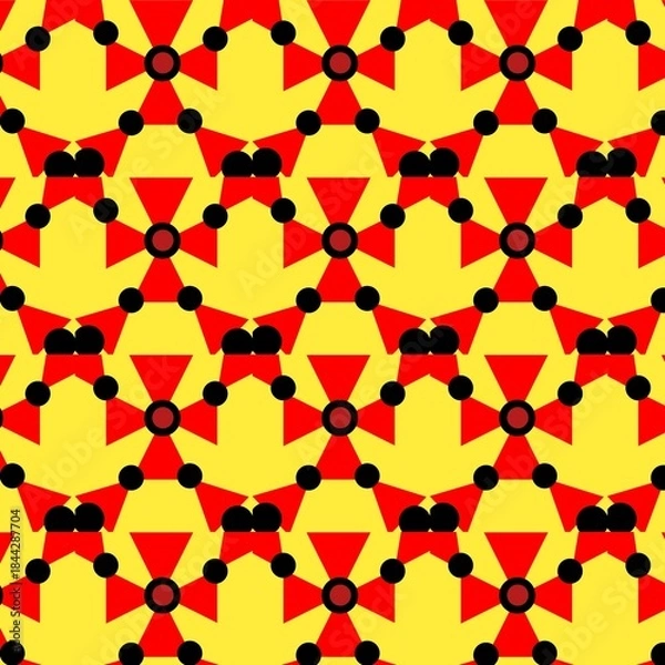 Fototapeta Seamless pattern with colorful