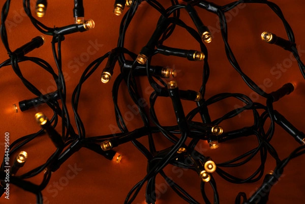 Obraz Christmas lights background