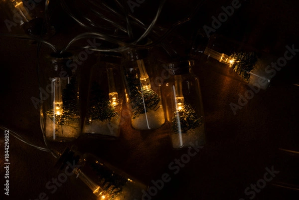 Obraz Christmas lights background