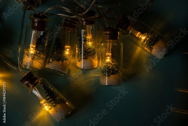 Obraz Christmas lights background