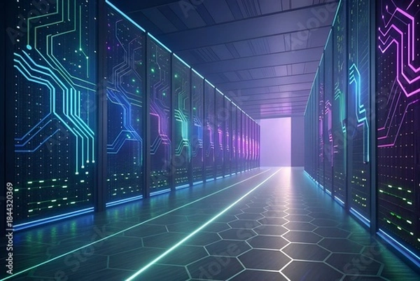 Fototapeta abstract technology background vector illustration