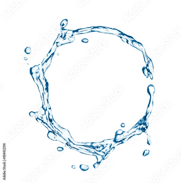 Fototapeta Circle water splashes.