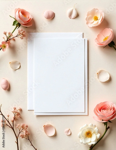 Obraz mockup greeting card