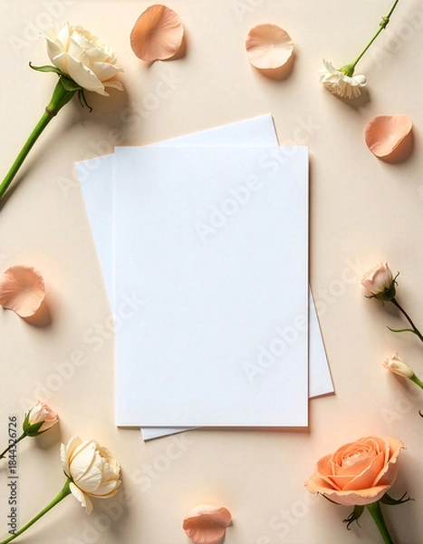 Obraz mockup greeting card