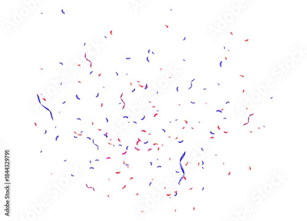 Obraz Festive multicolor confetti celebration overlay