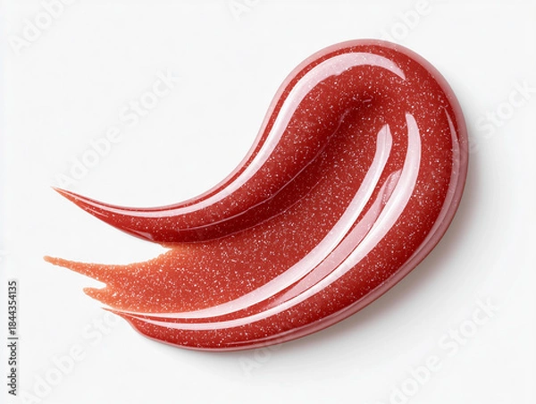 Obraz 光沢とラメ感のある赤系リップグロス