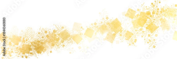 Fototapeta お正月背景風金箔、砂子の豪華ワイドサイズ透過背景