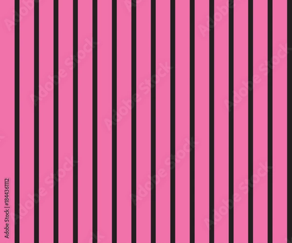 Fototapeta Verticle lines pattern vector Hot Pink background