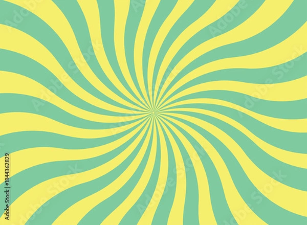 Obraz Sunburst with twisted effect background, retro burst background.