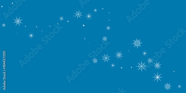 Fototapeta White delicate, lacy snowflakes. Christmas or New Year's background. Vector