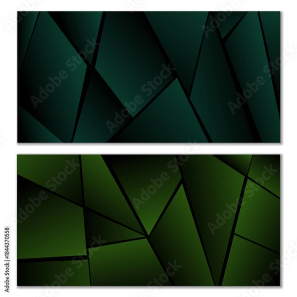Fototapeta Abstract polygonal pattern. Background design, cover, postcard banne