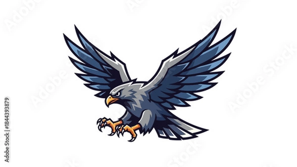 Obraz Eagle in Flight with Talons Out.