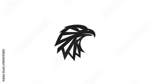 Obraz Black Eagle Head Logo Design Element.