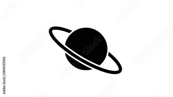 Obraz Saturn Planet Icon Simple Design Element.