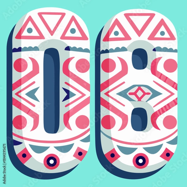 Fototapeta vector illustration of an abstract background