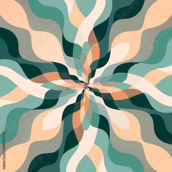 Fototapeta seamless pattern with ribbon