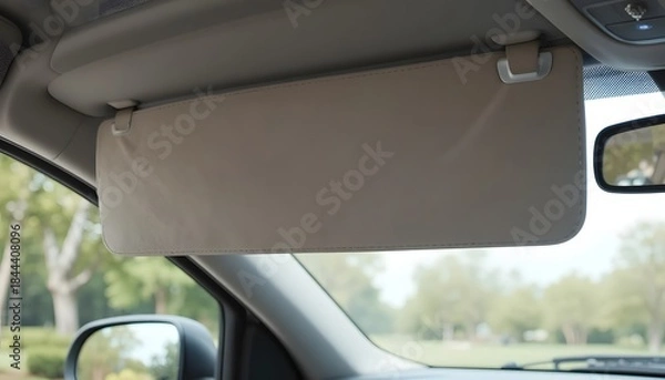 Fototapeta Sun Visor in Use, Vehicle, Photo, Outdoor Environment, Side View