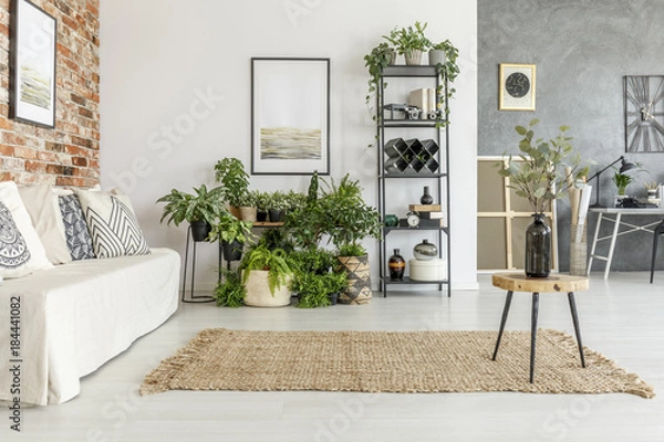 Fototapeta Painting in bright living room