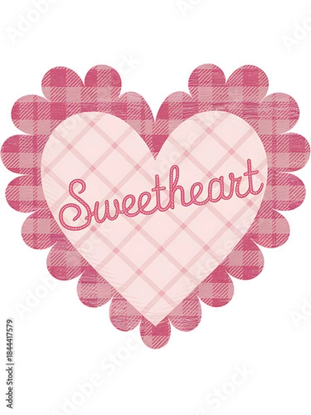 Obraz Sweetheart Patchwork Heart Design
