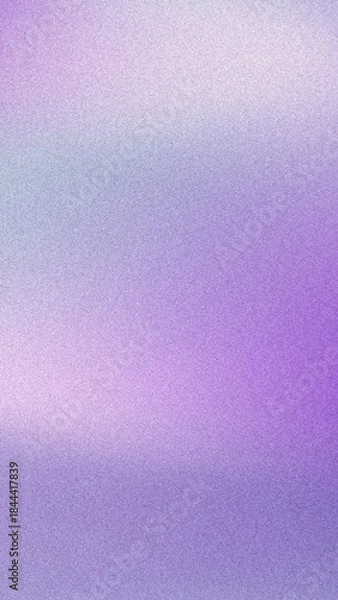 Fototapeta Vertical grainy background with gradient white and purple lavender color. Fresh background with blurry and noise texture, design for banner or social media.