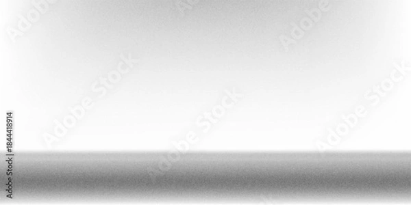 Obraz Silver foil background with metal mirror texture. Chrome gradient surface with light gloss simple abstract