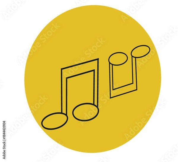 Obraz Music note icon