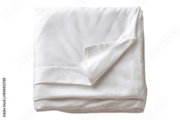 Obraz Minimalist Bedding Display Featuring a Folded Bedsheet