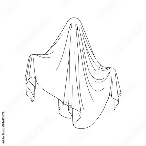 Obraz Praying Hands Line Art Icon