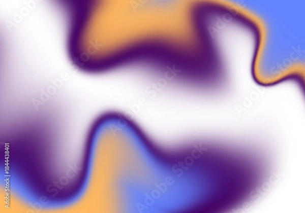 Obraz multicolor blur liquid gradient shapes in transparent background