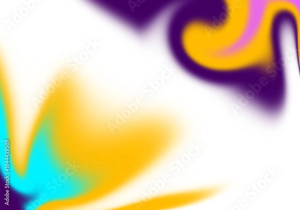 Obraz multicolor blur liquid gradient shapes in transparent background