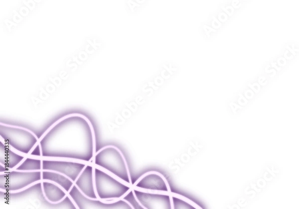 Obraz glow lines flow shapes  frame