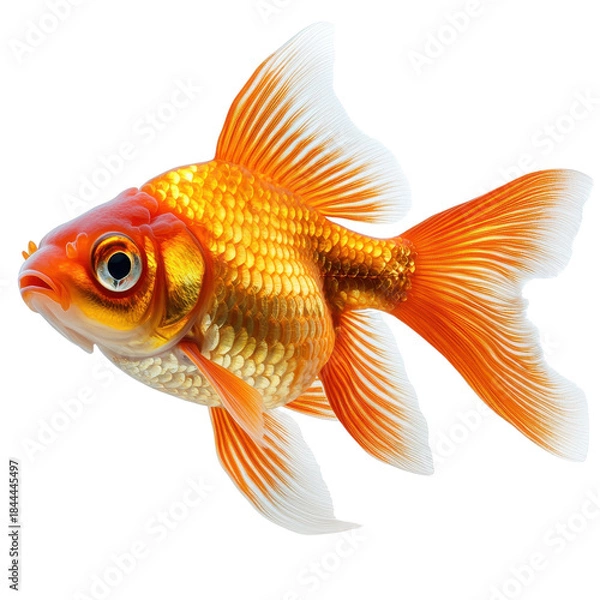 Obraz goldfish isolated on a white background