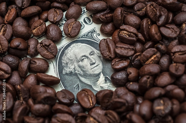 Fototapeta Kaffeebohnen Kaffeepreise USA