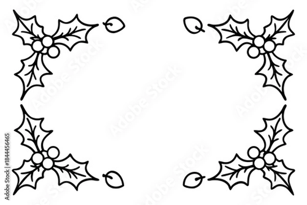 Fototapeta Frame with leaves